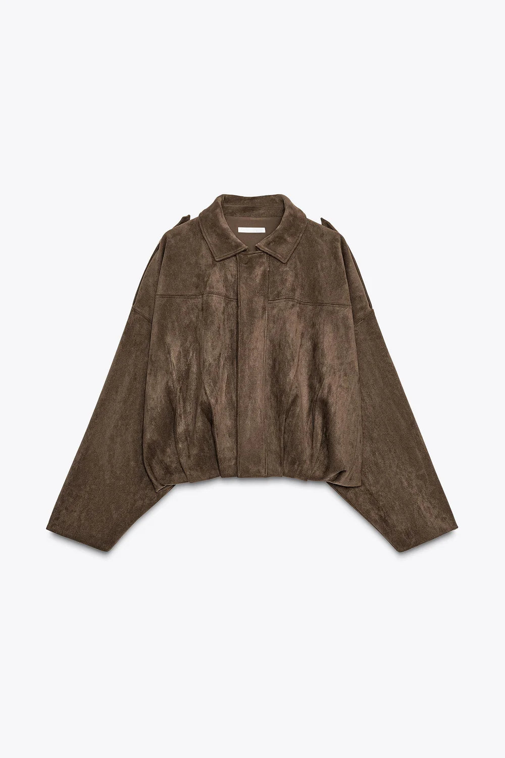 Veste Oversize Suédée – Élégance Décontractée
