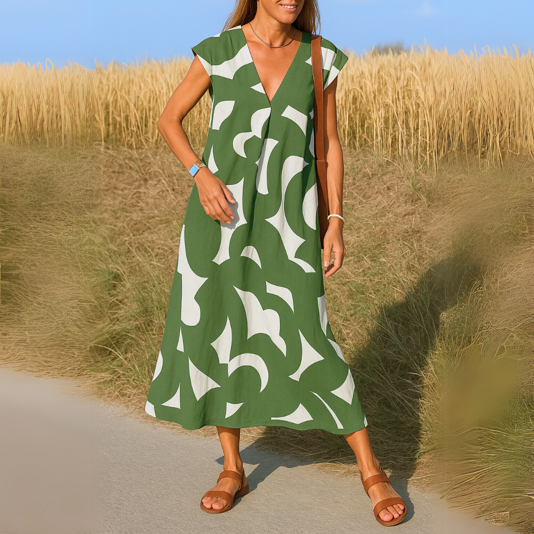 Valerie | Robe Ajustée à Col en V