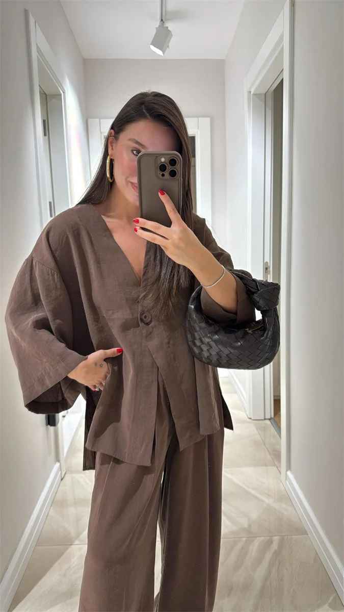 Modern Muse Linen Set – Effortless Elegance