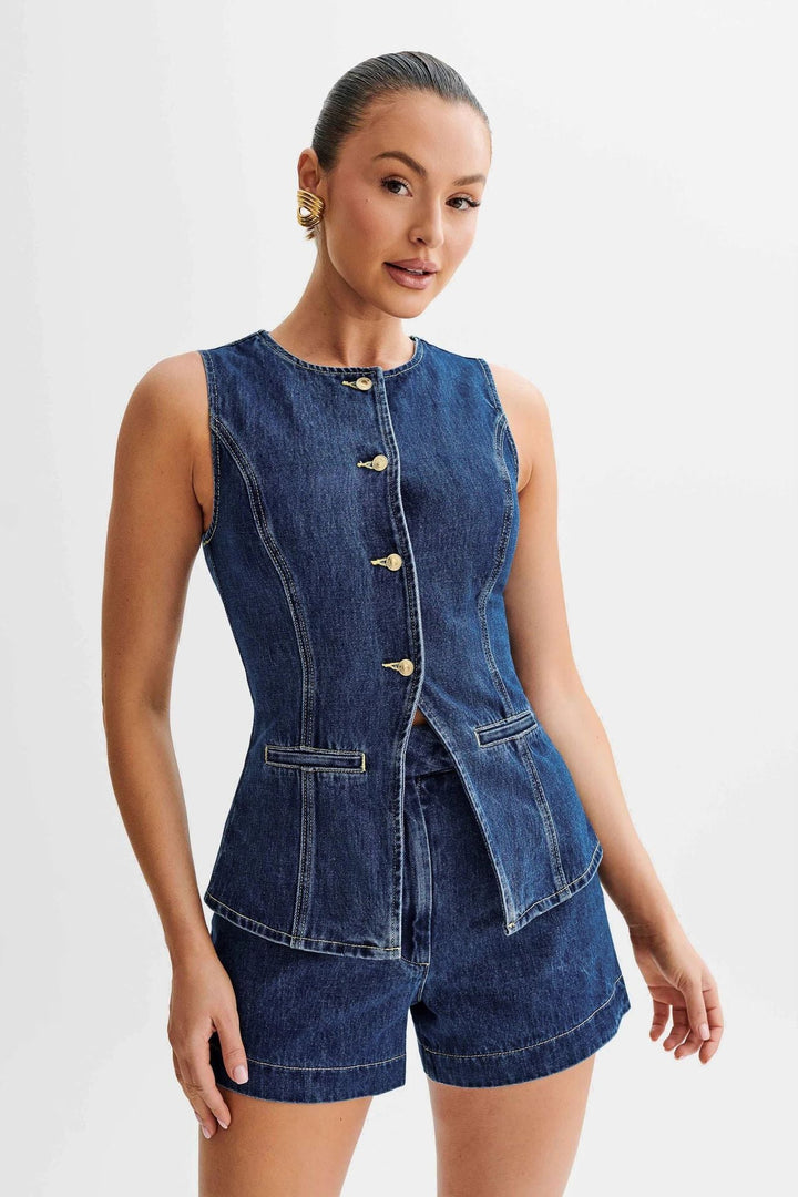 Eclat™ | Ensemble 2 pièces en jean – Look urbain et structuré