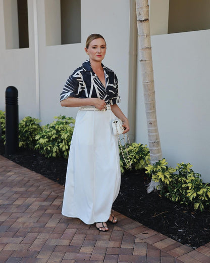 The Verona Skirt – Structured Drape Edition