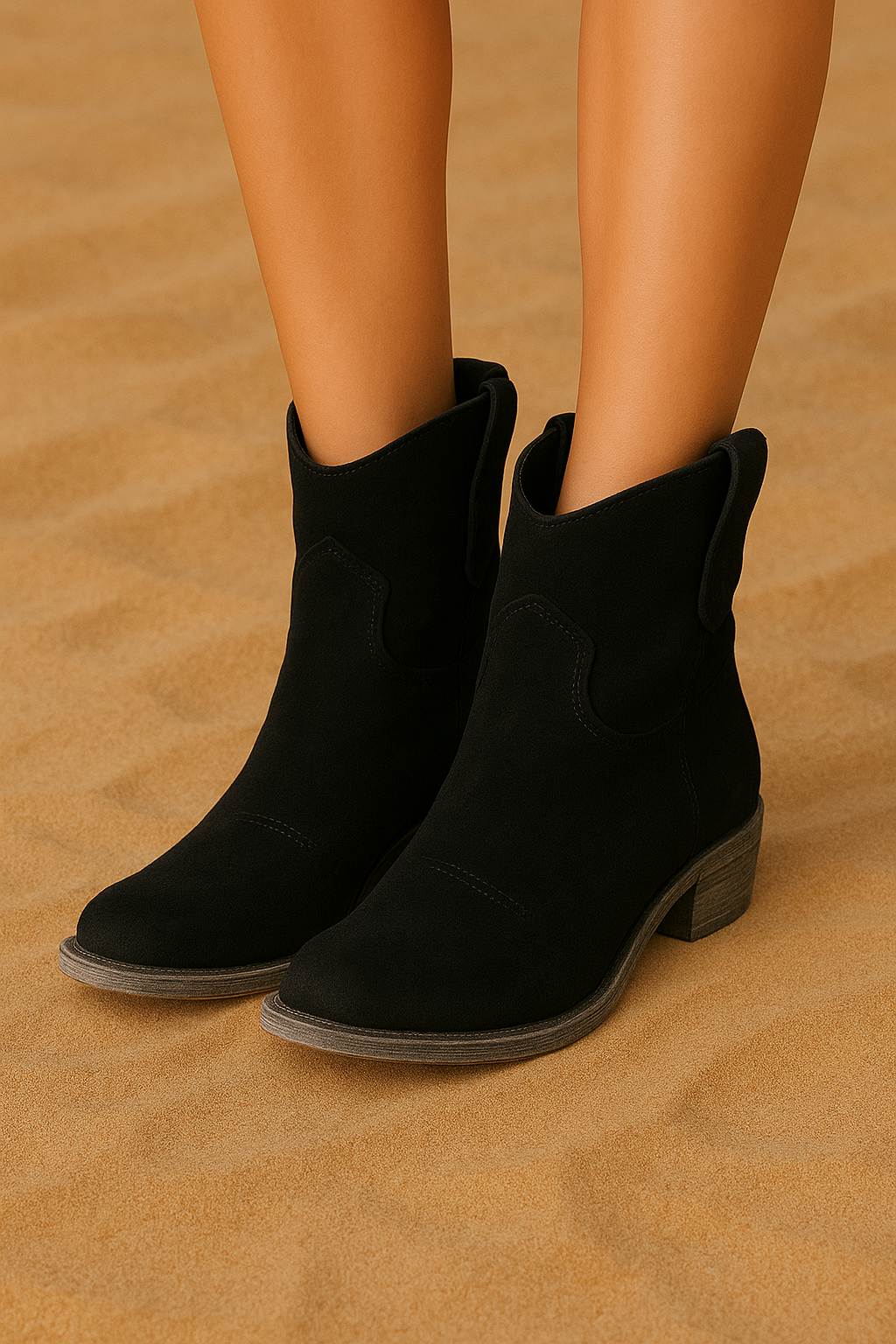 ÉCLAT™ – Bottes Élégantes en Suède (Nubuck)