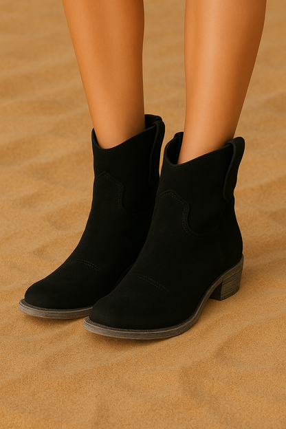 ÉCLAT™ – Bottes Élégantes en Suède (Nubuck)