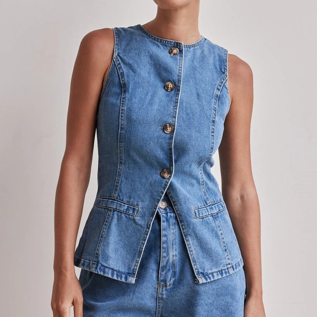 Eclat™ | Ensemble 2 pièces en jean – Look urbain et structuré