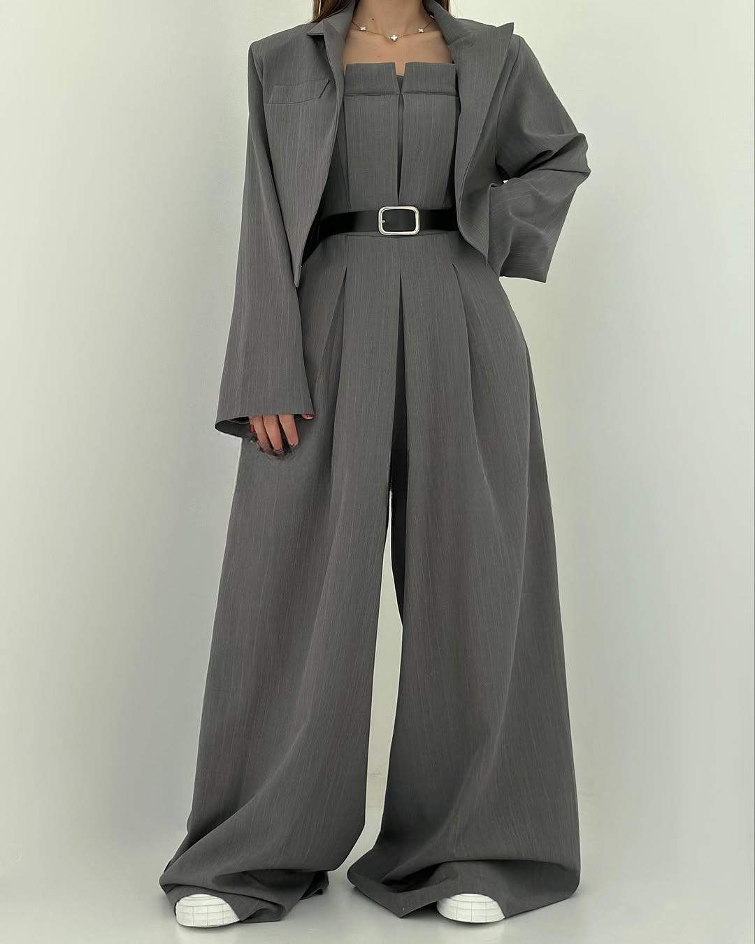 Eclat™ -Ensemble Femme Bustier + Veste – Style Élégant & Tendance