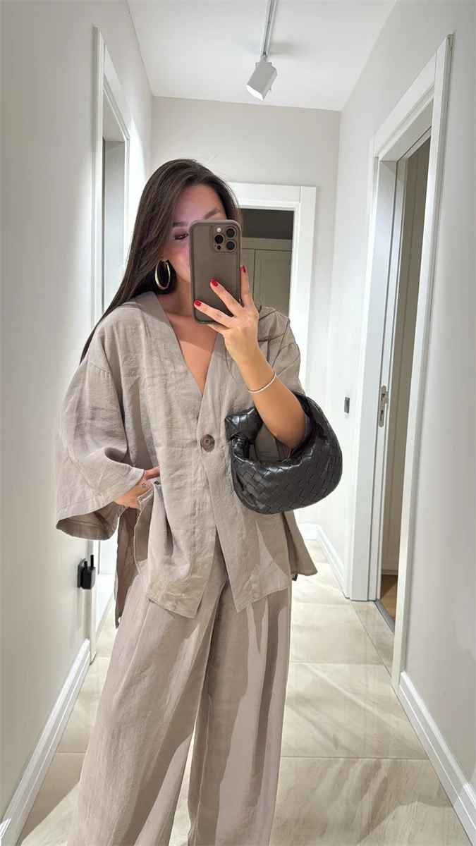 Modern Muse Linen Set – Effortless Elegance