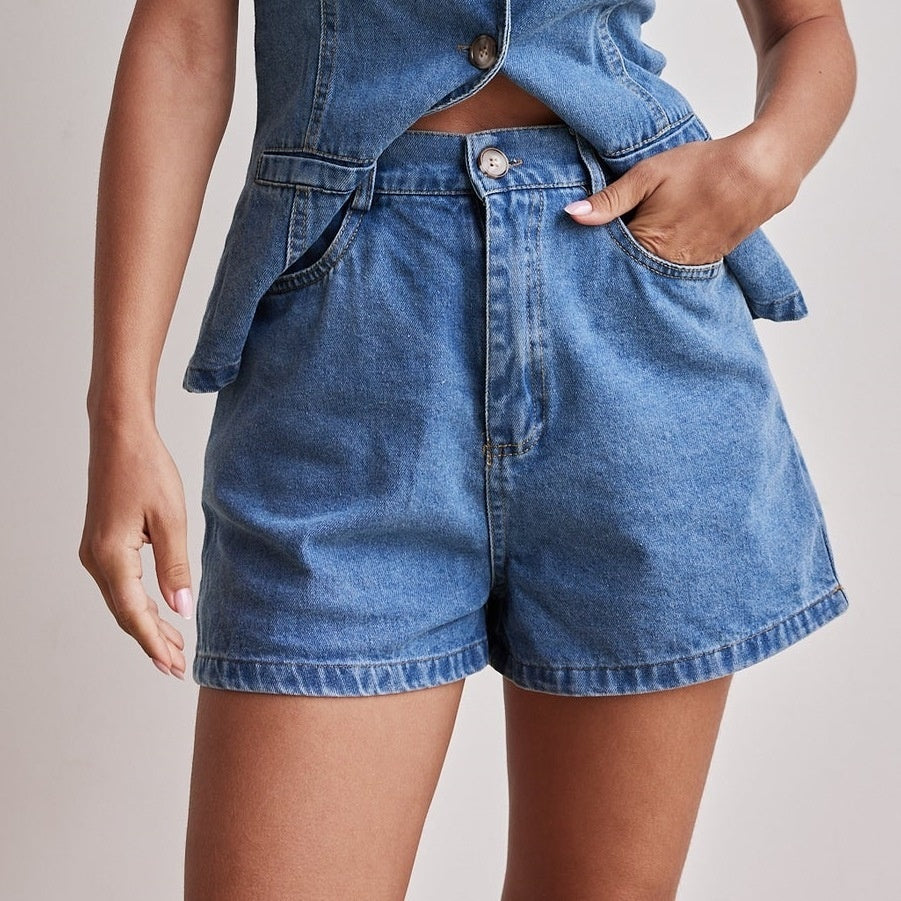 Eclat™ | Ensemble 2 pièces en jean – Look urbain et structuré