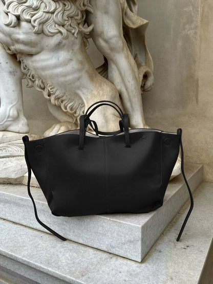 Ella – Sac cabas en cuir Noir élégant