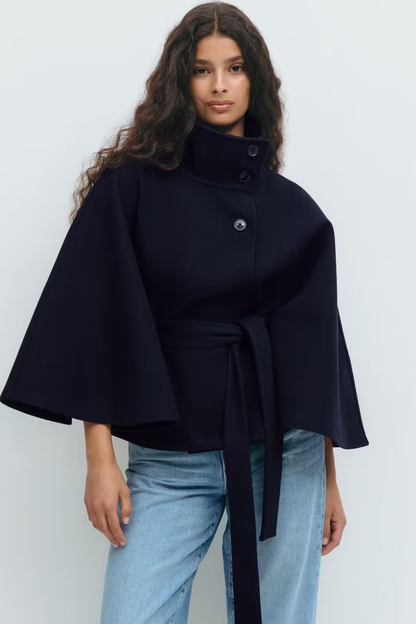 Gianna | Manteau ceinture de cape
