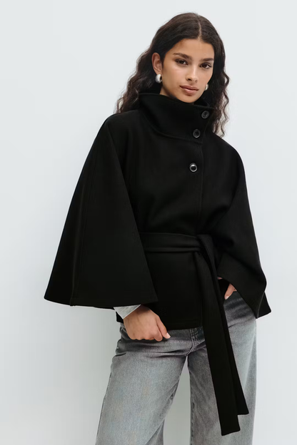 Gianna | Manteau ceinture de cape