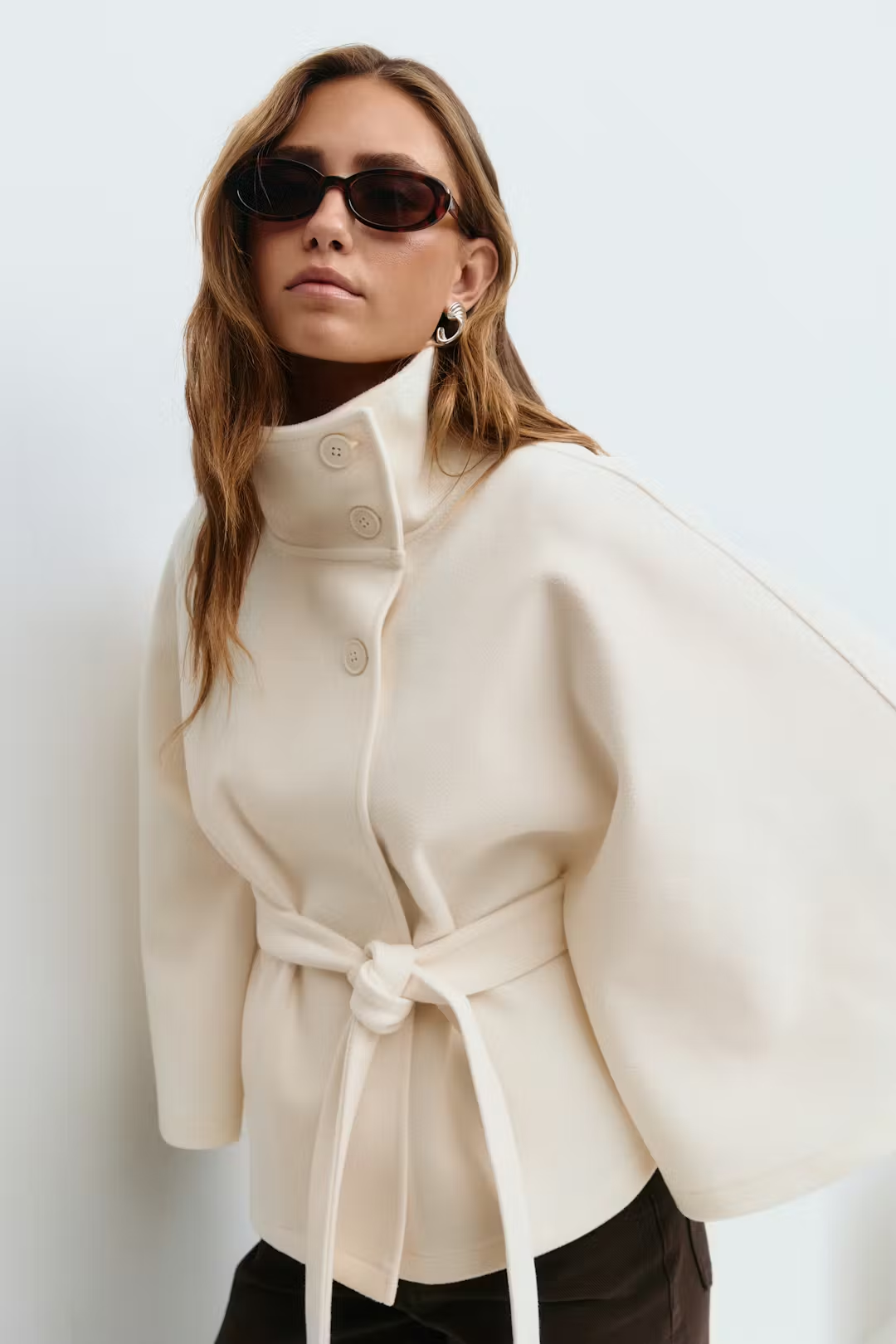 Gianna | Manteau ceinture de cape