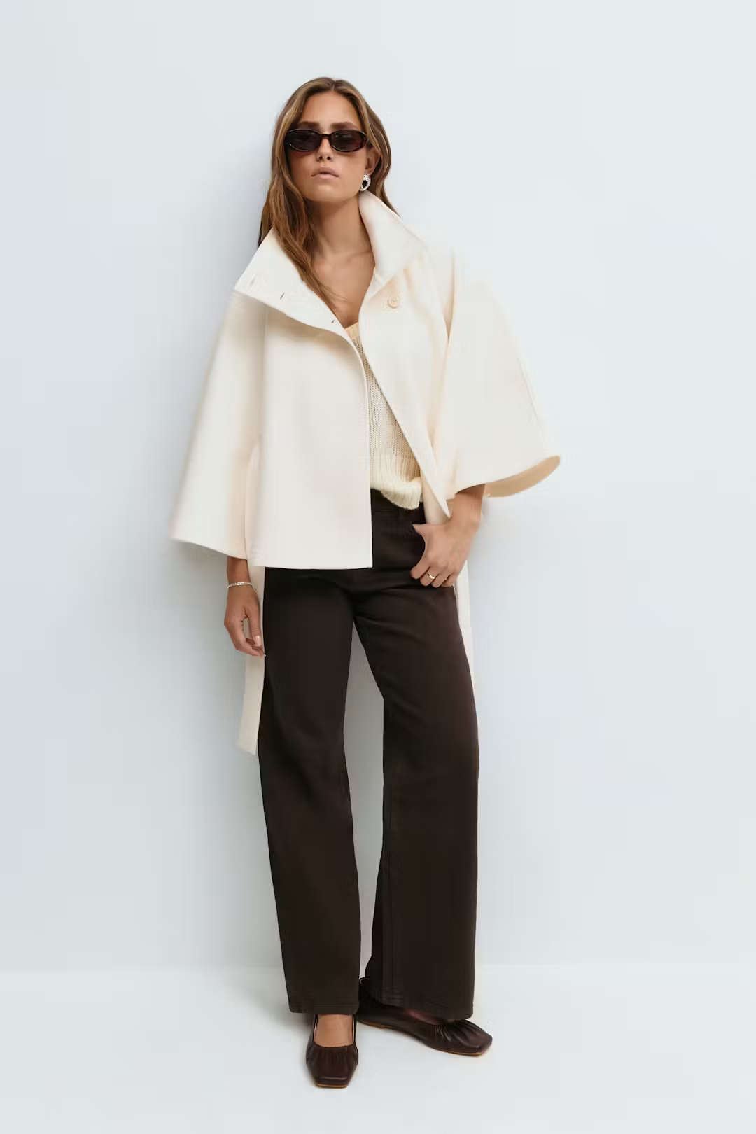 Gianna | Manteau ceinture de cape