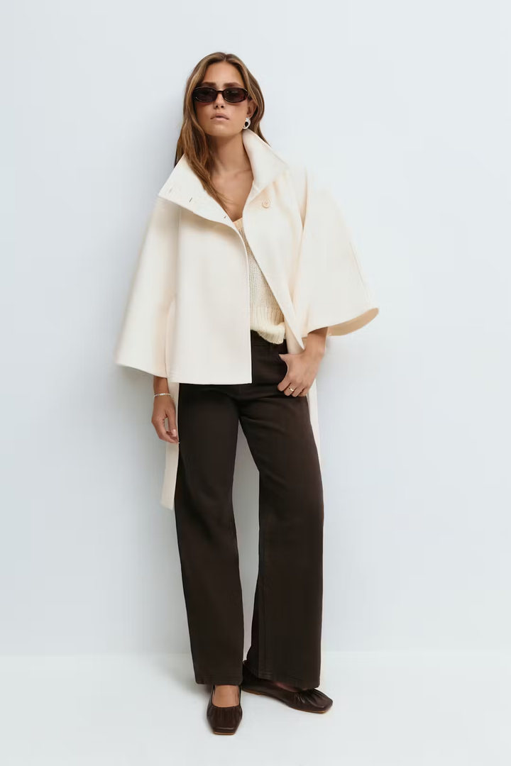 Gianna | Manteau ceinture de cape
