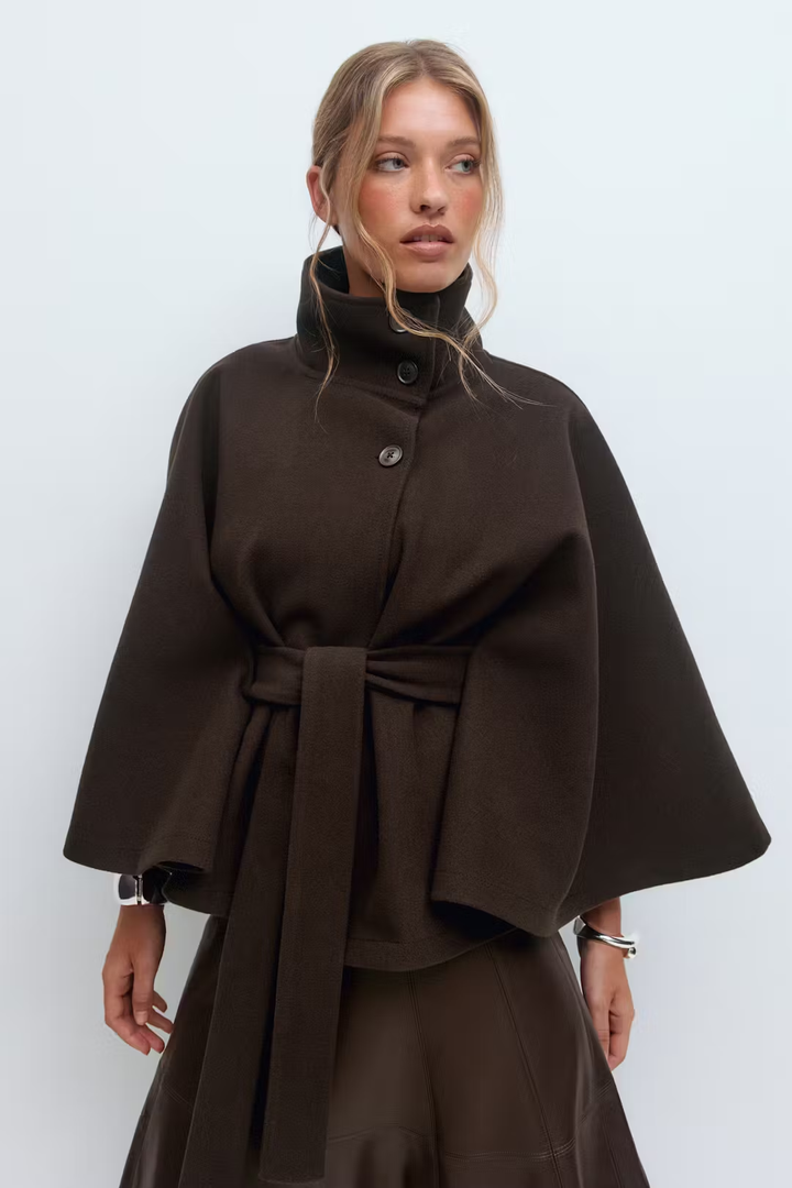 Gianna | Manteau ceinture de cape
