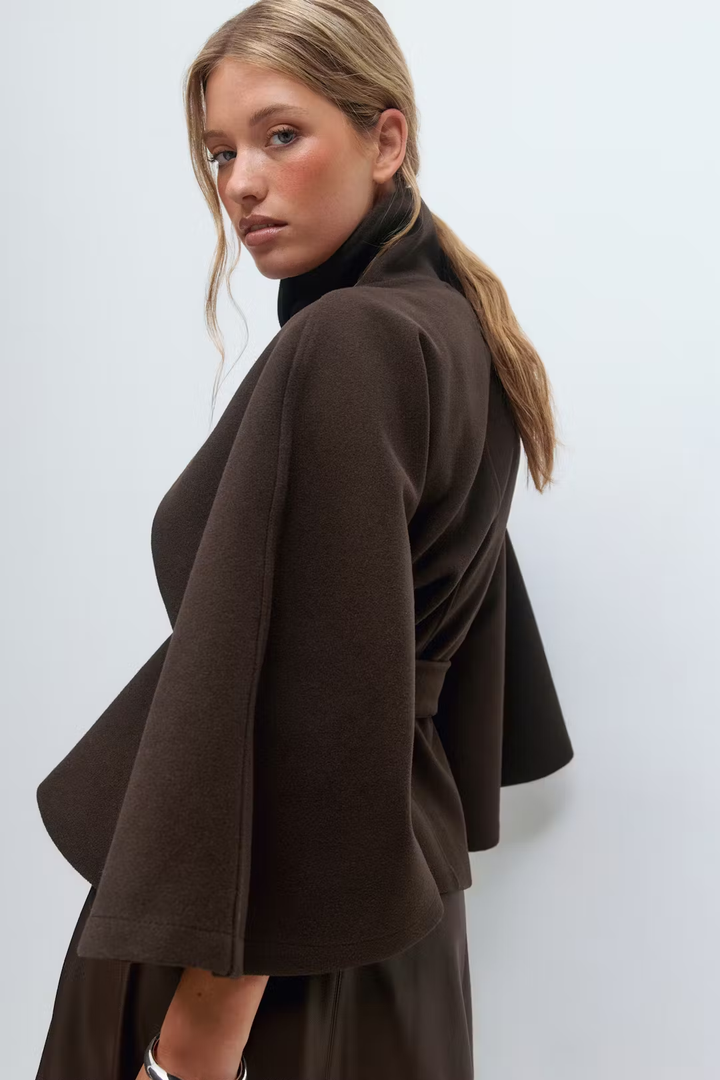 Gianna | Manteau ceinture de cape