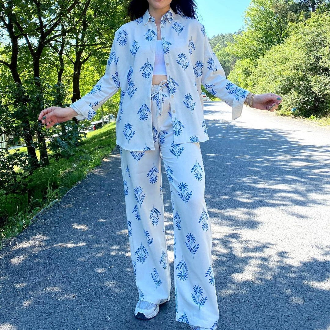 ÉCLAT™ | Ensemble Fluide « Summer Blue » – Liberté & Fraîcheur