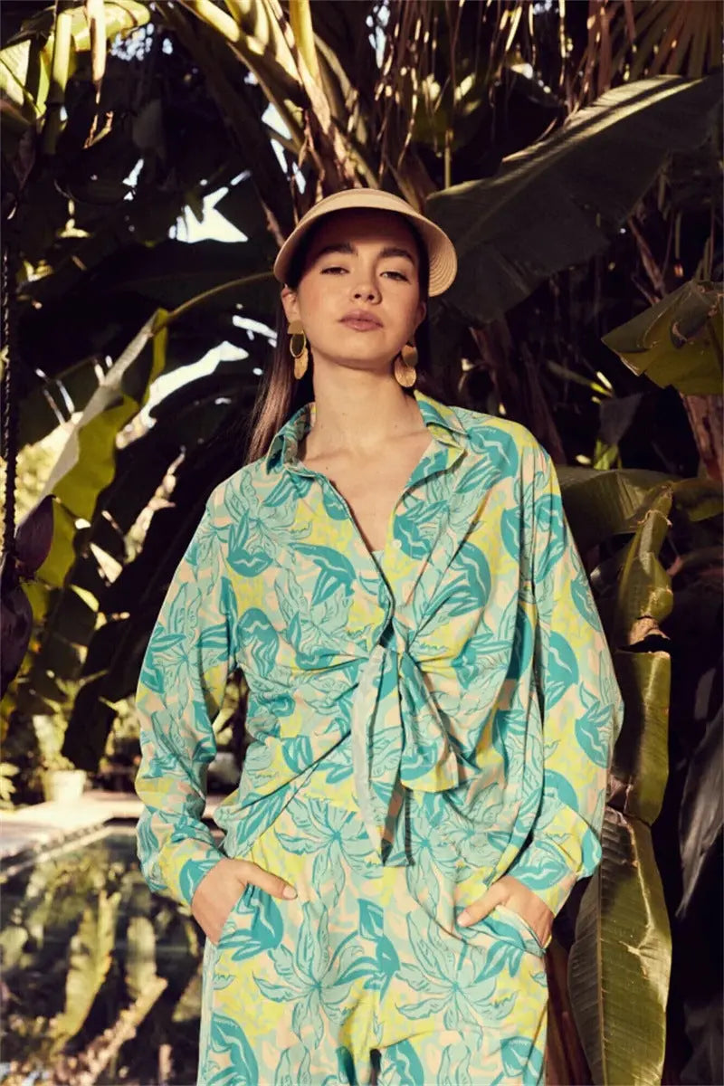 ÉCLAT™ | Ensemble Tropical – Énergie Jaune Vibrant & Bleu Aqua