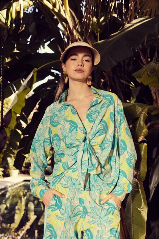 ÉCLAT™ | Ensemble Tropical – Énergie Jaune Vibrant & Bleu Aqua