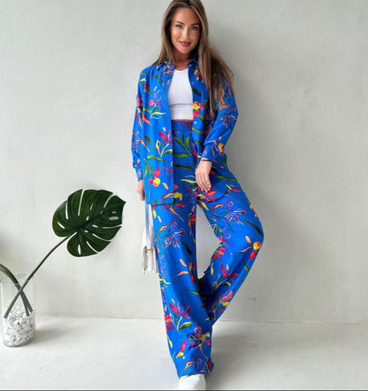 VELISSIA™ | Deep Blue Floral Set