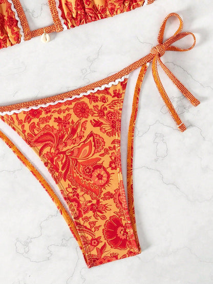 Santorini Bloom Bikini – Sunset Edition