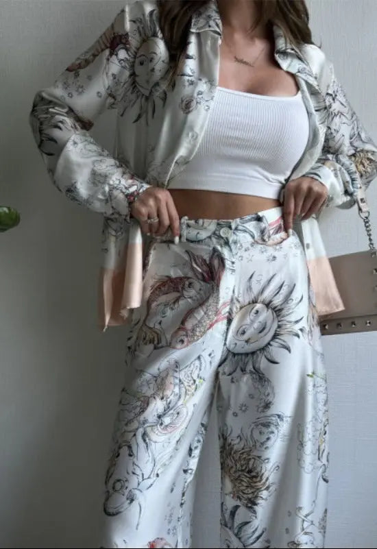 Eclat™ | Ensemble Satin Astral Élégance mystique et confort fluide