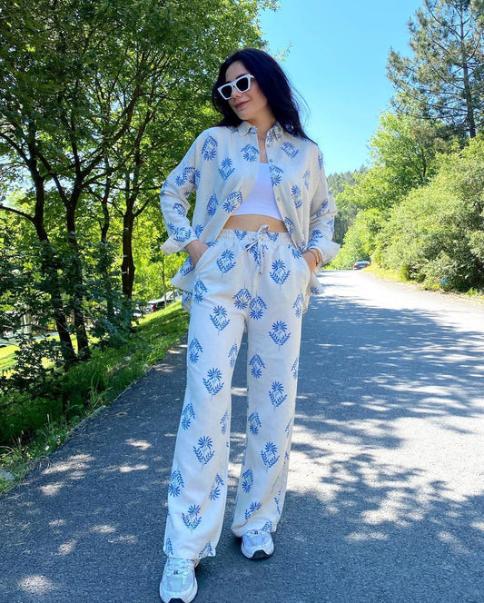 ÉCLAT™ | Ensemble Fluide « Summer Blue » – Liberté & Fraîcheur