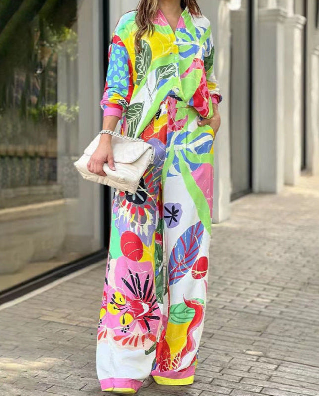 ÉCLAT™ | Ensemble Fluide Pop-Art – Éclat d’Été & Confort Chic