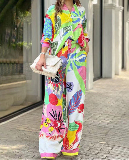 ÉCLAT™ | Ensemble Fluide Pop-Art – Éclat d’Été & Confort Chic