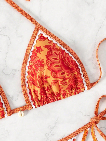 Santorini Bloom Bikini – Sunset Edition