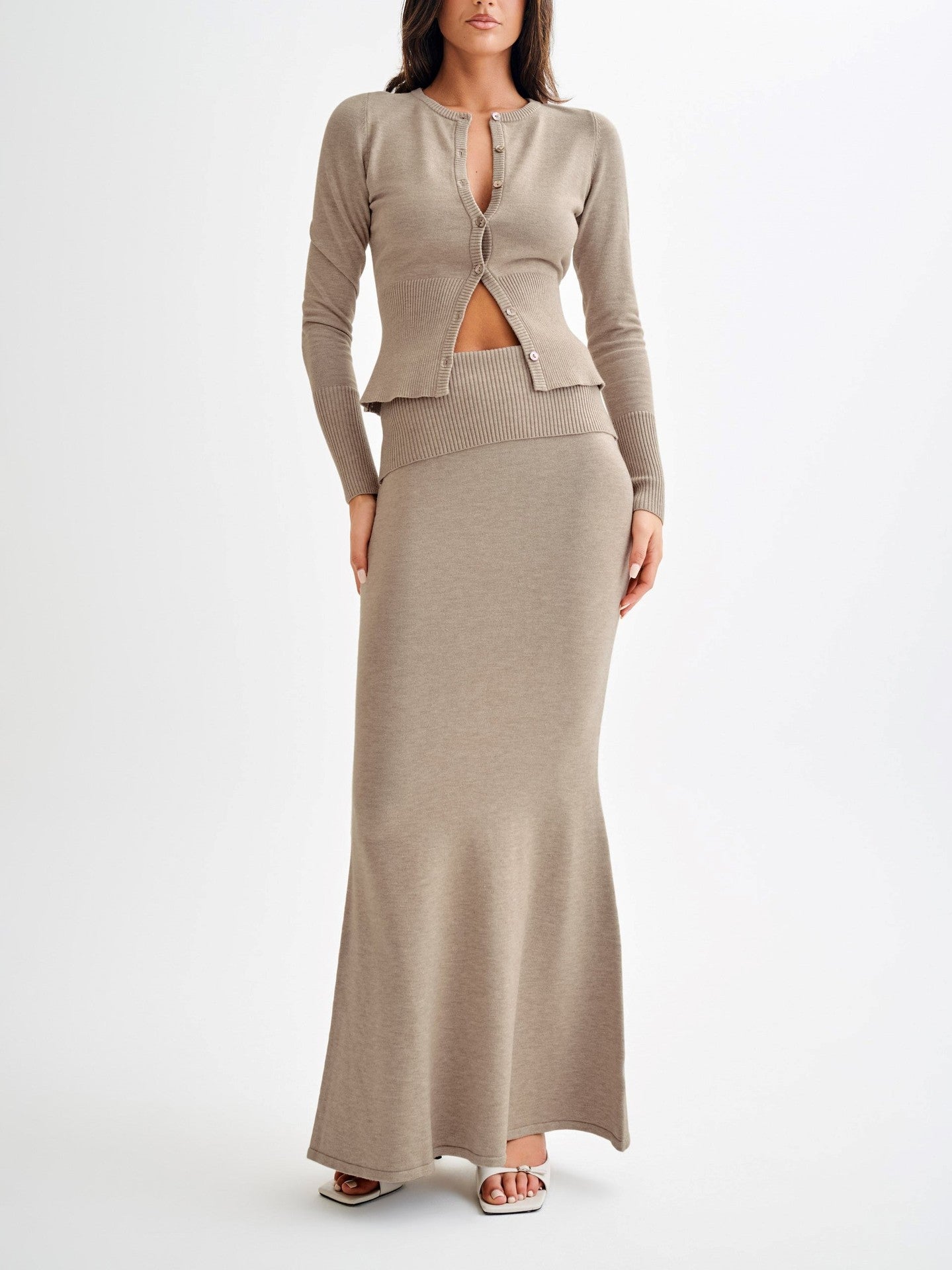 VELISSIA™ | Two-Piece Ribbed Set – Minimalist Elegance