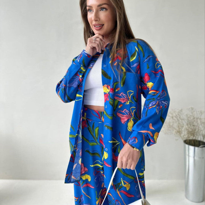 VELISSIA™ | Deep Blue Floral Set