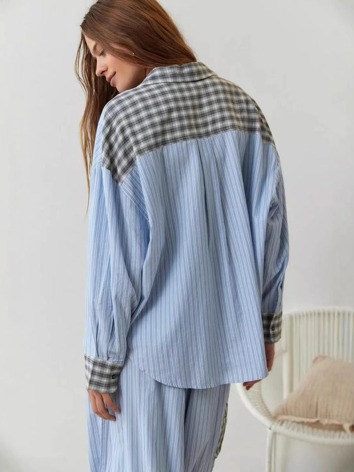 Ensemble Pyjama Élégance Décontractée – Confort & Style