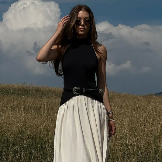 VELISSIA™ | Halter Maxi Dress – Wild Elegance