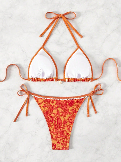 Santorini Bloom Bikini – Sunset Edition
