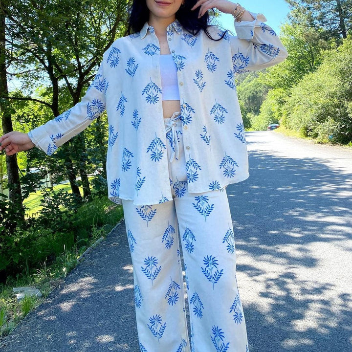 ÉCLAT™ | Ensemble Fluide « Summer Blue » – Liberté & Fraîcheur