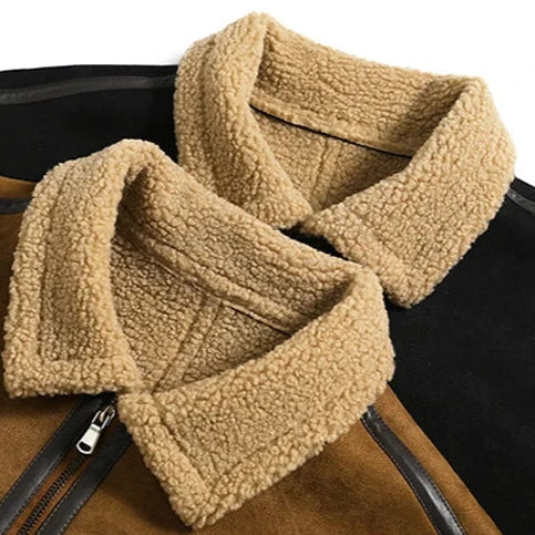 Klaus™ - Veste Chaude en Daim Style Vintage