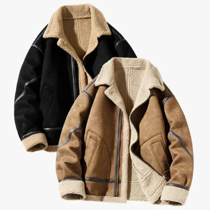 Klaus™ - Veste Chaude en Daim Style Vintage