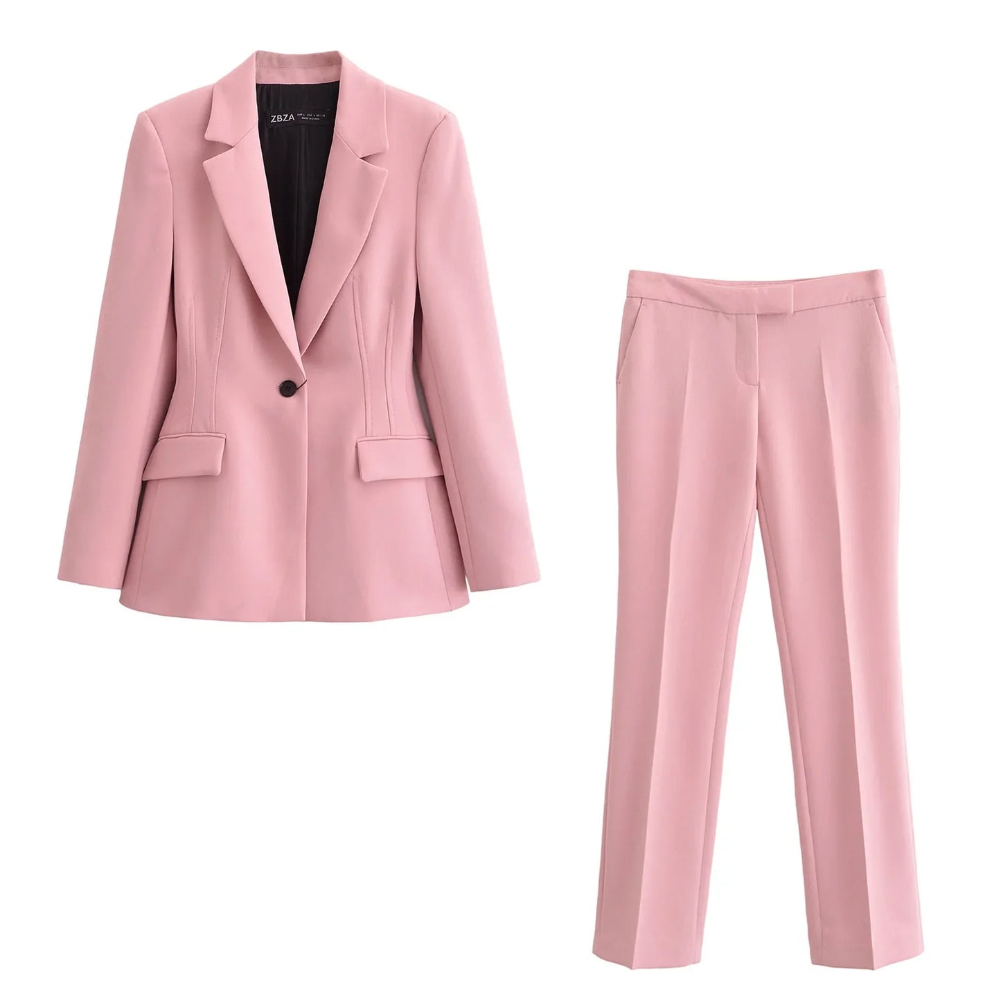 Contoura™ Tailored Power Suit – Elegant 2-Piece Blazer & Trousers Set