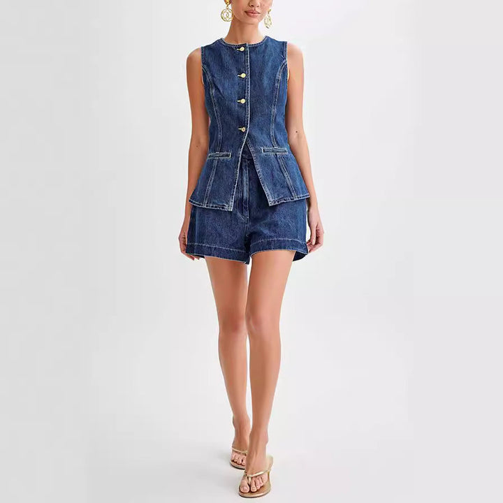 Eclat™ | Ensemble 2 pièces en jean – Look urbain et structuré