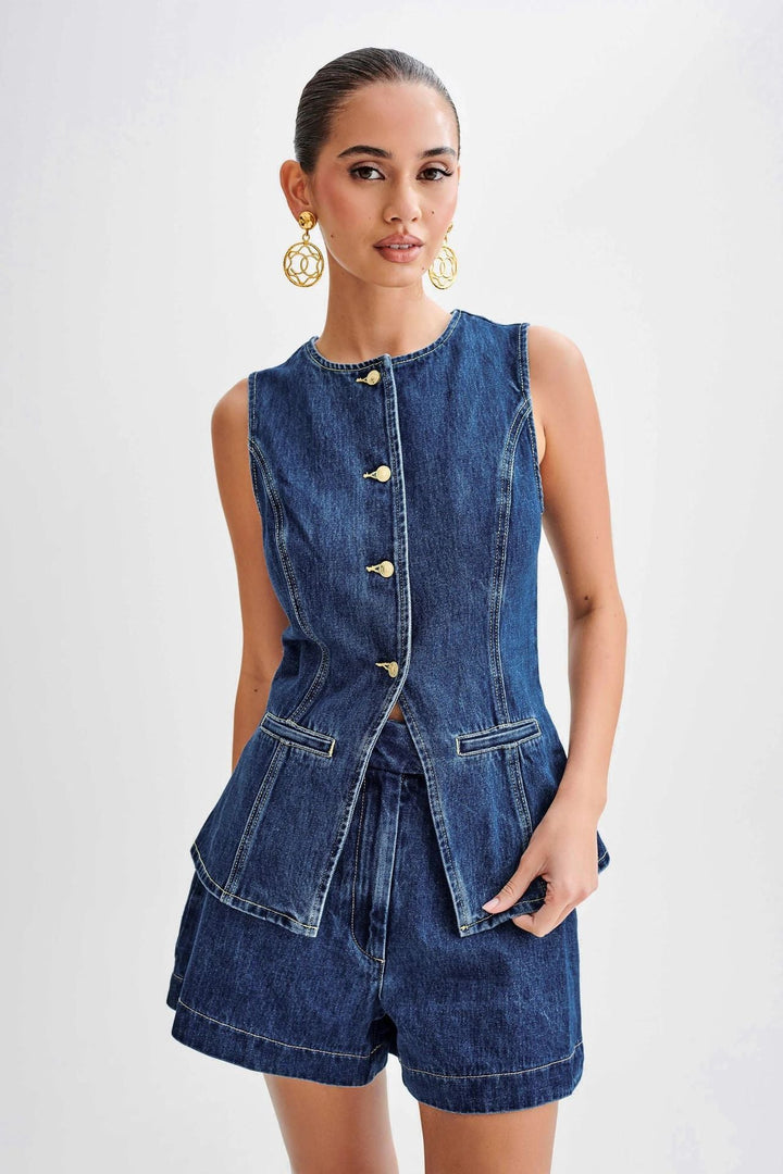 Eclat™ | Ensemble 2 pièces en jean – Look urbain et structuré