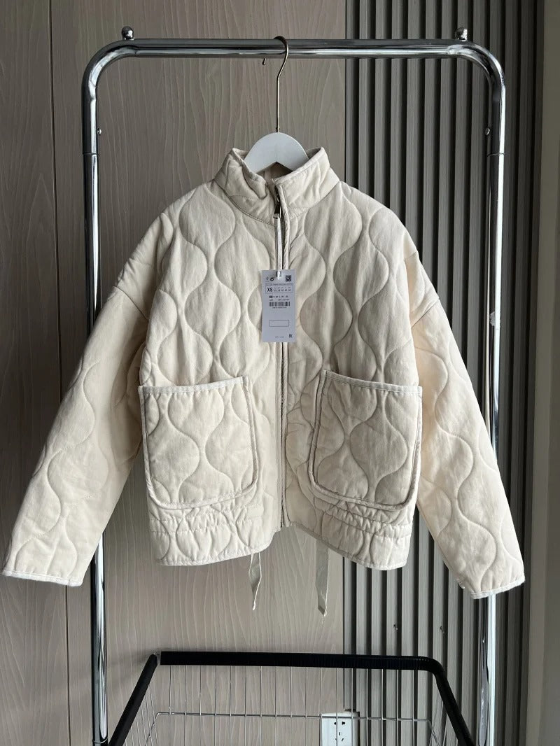 Éclat™ – Veste Matelassée en Coton – Confort & Élégance Décontractée