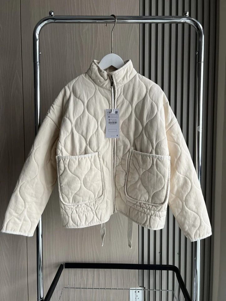 Éclat™ – Veste Matelassée en Coton – Confort & Élégance Décontractée