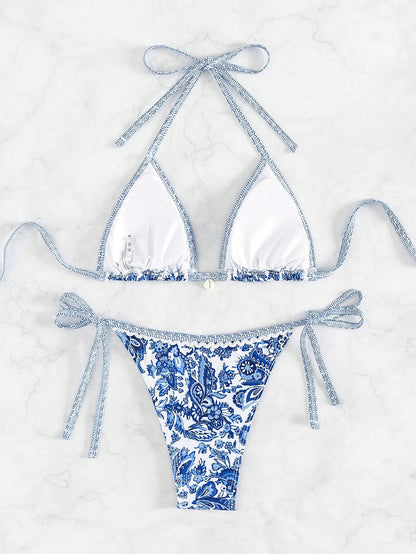 Santorini Bloom Bikini Set