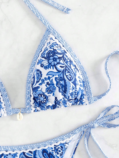 Santorini Bloom Bikini Set