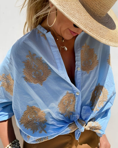 Simone™ | Ibiza Style Chique Blouse