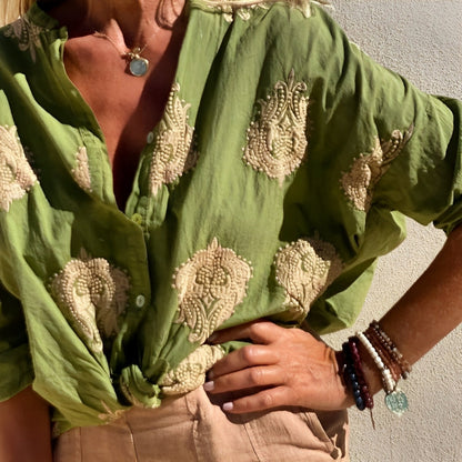 Simone™ | Ibiza Style Chique Blouse